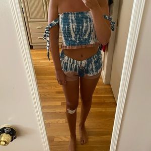 tie dye two piece set